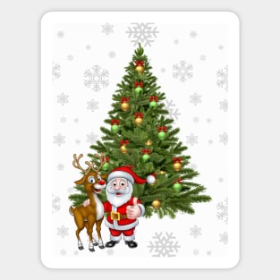 Santa and Rudolph Magnet